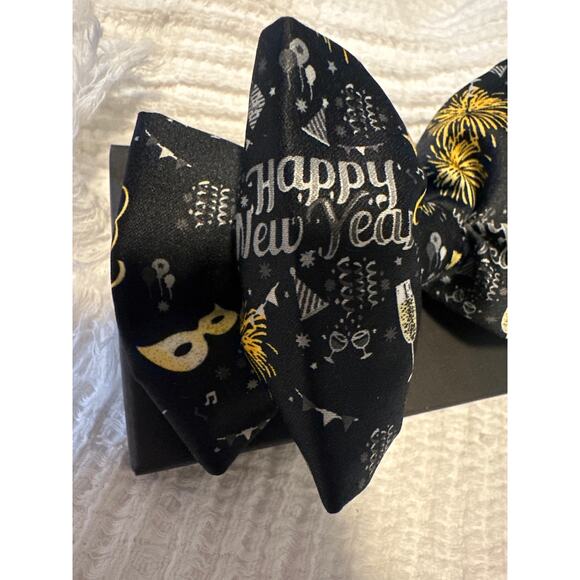 Midnight bow ties New Year’s Eve party wear NWT holiday Chritmas gift - Picture 4 of 6